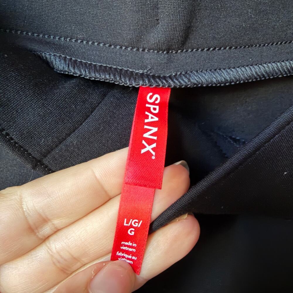 SPANX Black High Rise Flare Pants NWT NEW Size L - Picture 5 of 7